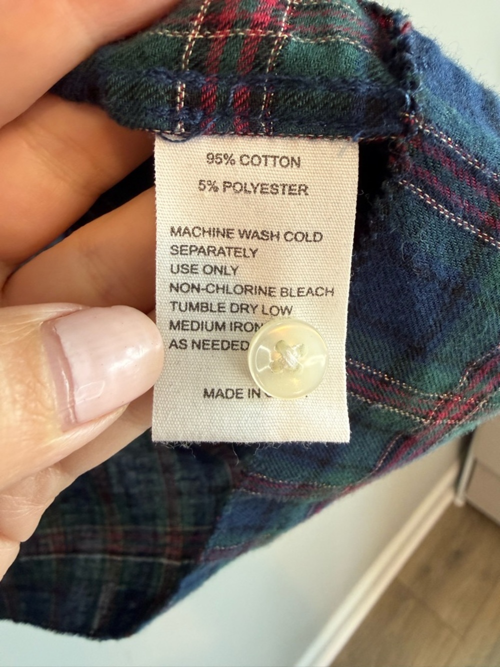 Anthropologie Trovata Birds of Paradise Carla Highneck Shirt in Tinsel Plaid M - Picture 12 of 14